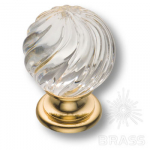 Ручка кнопка с кристаллом эксклюзивная коллекция, глянцевое золото (9911-100) Ручка кнопка с кристаллом эксклюзивная коллекция, глянцевое золото (9911-100)