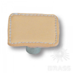 Ручка кнопка эксклюзивная коллекция, бежевая кожа (1002.0030.021.175)