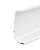 С-образная врезная профильная ручка, цвет белый, длина 6 м  (1333/W)