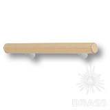 Ручка рейлинг эксклюзивная коллекция, бежевая кожа 128 мм (7524.0128.021.175)