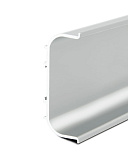 С-образная врезная профильная ручка, цвет матовый хром, длина 6 м  (1333/SM)