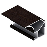 Стандарт.Ручка закрытая, венге темный, 5,4 м, анод. FLAT (AS0533.VP540.WDRPV.RA) Стандарт.Ручка закрытая, венге темный, 5,4 м, анод. FLAT (AS0533.VP540.WDRPV.RA)