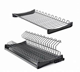 Сушка двухуровневая с поддоном, сталь, W564xD290 мм (SUBL600)