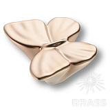 Ручка кнопка Бабочка, розовое золото (F1GP)