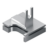 Опора нижняя правая 4СКЛ, Хром матовый (FF0007.VP000.SLMPC.CO) Опора нижняя правая 4СКЛ, Хром матовый (FF0007.VP000.SLMPC.CO)