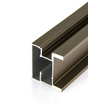 Cимметричный профиль-ручка Style, цвет матовая шампань, 5,4 м (373/ShM) Cимметричный профиль-ручка Style, цвет матовая шампань, 5,4 м (373/ShM)