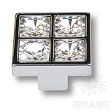 Ручка кнопка с кристаллами эксклюзивная коллекция, глянцевый хром (MT8136B-40) Ручка кнопка с кристаллами эксклюзивная коллекция, глянцевый хром (MT8136B-40)