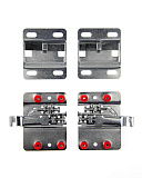 Подвеска мебельная регулируемая, цвет белый, комплект 2 шт, максимальная нагрузка на 1 шт - 110 кг (FS02/W)