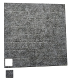 Подпятник войлочный, серый (64 шт) (20*20 серый)