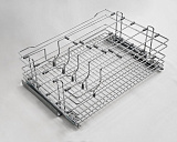 Корзина выкатная 600 мм, хром, с направляющими Hettich, для хранения сковородок и крышек (15.09.03.1.1.1) Корзина выкатная 600 мм, хром, с направляющими Hettich, для хранения сковородок и крышек (15.09.03.1.1.1)