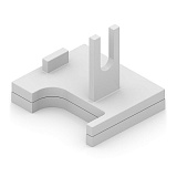 Опора нижняя левая 4СКЛ, Белый матовый (FF0009.VP000.WHMPC.CO) Опора нижняя левая 4СКЛ, Белый матовый (FF0009.VP000.WHMPC.CO)