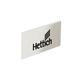 Заглушка на боковину ARCITECH с логотипом HETTICH,цвет нержа веющая сталь (9123007)