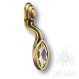 Ручка кнопка с кристаллами эксклюзивная коллекция, античная бронза (115-Antik) Ручка кнопка с кристаллами эксклюзивная коллекция, античная бронза (115-Antik)