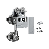 Комплект фурнитуры WingLine L 12 кг, LIGHT, без функции самозакрывания, цвет серый, левый (БЕЗ ПЕТЕЛЬ) (9339481)