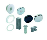 SlideLine 66, комплект фурнитуры для 1 стеклянной двери толщиной 6-8 мм (20146)