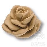 Ручка кнопка в форме розы, смола, ручная работа, без покрытия (RE 02)